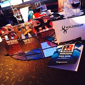 Three Awards for MSLGROUP in PRWeek Awards Asia
