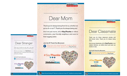 Hindustan Times makes the country #SayThanks