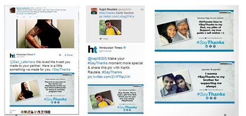 Hindustan Times makes the country #SayThanks