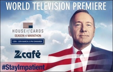 Zee Café To Present World Television Premiere Of House Of Cards Season 4