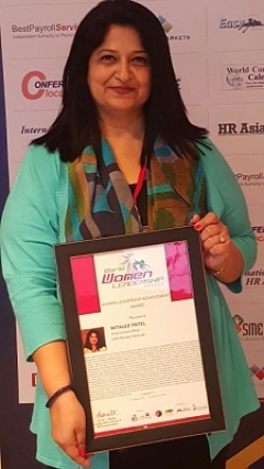 Mitalee Patel honored with the “Women Leadership Achievement Award”