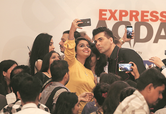 Karan Johar says,“Digital is the future” at Express Adda