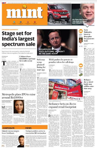 Mint Gets a New Look- A Newspaper for the Digital Era
