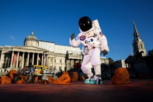 Mars landscape unveiled in Trafalgar Square