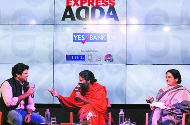 Express Adda hosts Swami Baba Ramdev