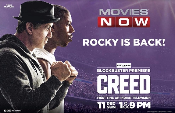 Rocky is back with the Blockbuster Premiere of CREED on MOVIES NOW