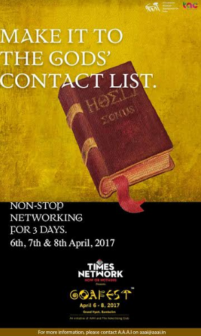 FCB Ulka creates news campaign for Goafest 2017- ‘Gods Of Advertising’