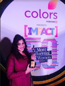 Red FM’s RJ Malishka honoured with Impact’s 50 Most Influential Women in Media 2017