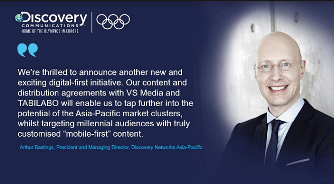 Discovery Announces Two New Digital Partnerships In Asia
