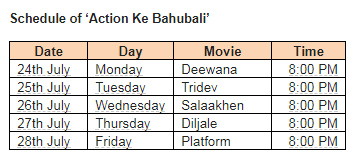 Zee Action presents ‘Action Ke Bahubali’ starting 24th July