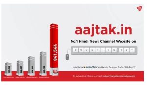 AajTak.in Ranked No.1 Website during counting day