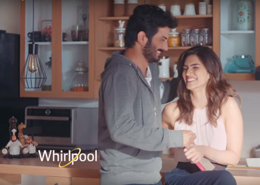 Whirlpool ropes in Kriti Sanon and Sushant Singh Rajput as its new Brand Ambassadors