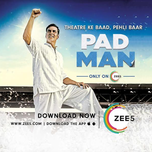 Zee Cinema to air the World TV Premiere of Pad Man