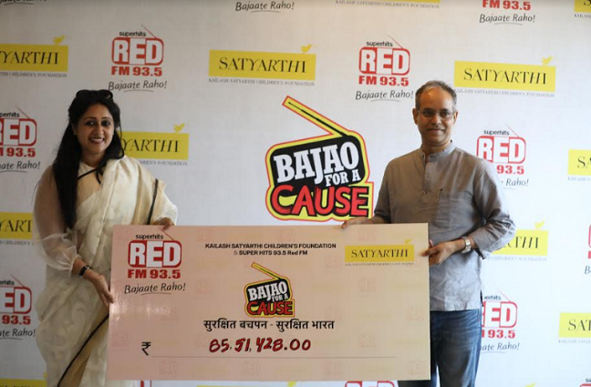 93.5 RED FM raises money worth INR 85.51lacs for the ‘Bachpan Bachao Aandolan’