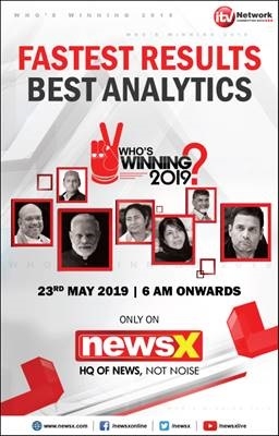 NewsX Will Bring Fastest Election Results on 23rd May, With Who’s Winning 2019