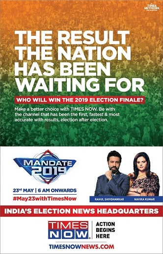 TIMES NOW deploys breakthrough innovation for Counting Day LIVE