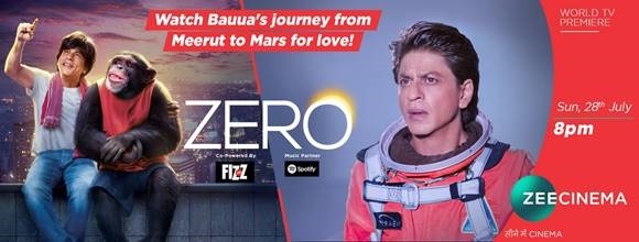 Zee Cinema to air the World Television Premiere of Zero
