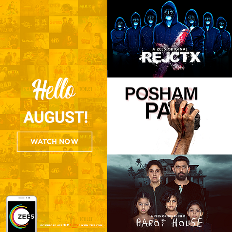 ZEE5 Global’s August line-up brings in chills and thrills with premieres of Barot House, Posham Pa and more