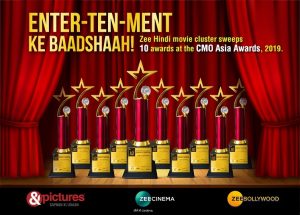 ZEE Hindi Movies Cluster wins big at the CMO Asia Awards 2019