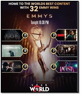 Star World Wins Big at The Emmys 2019
