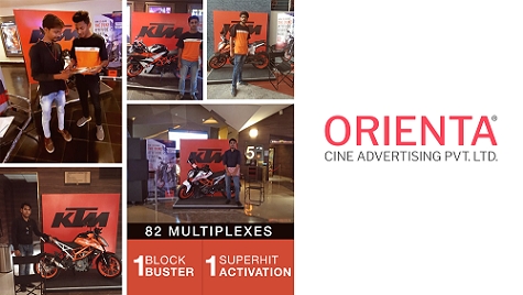 Orienta Cine Advertising executes campaign for Bajaj -KTM bikes