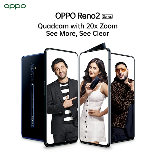 OPPO ropes in Ranbir Kapoor, Katrina Kaif and Badshah for its Reno Series Campaign