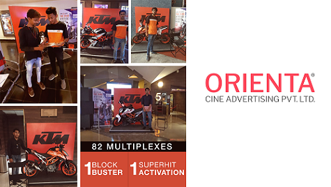 Orienta Cine Advertising executes campaign for Bajaj -KTM bikes