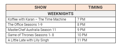 Star World Has Got All Your Weeknights Sorted