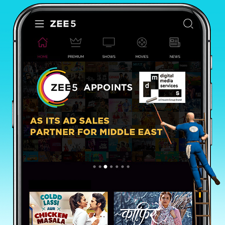 ZEE5 Global appoints DMS as its ad sales partner for the Middle East market