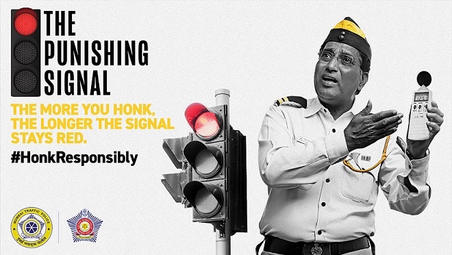 Mumbai Traffic Police says ‘honk more wait more’ with tech and humour