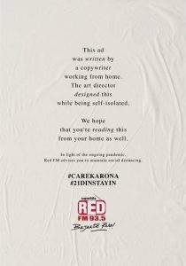 RED FM encourages ‘social distancing’ & ‘stay at home’ amid ‘Coronavirus Pandemic’