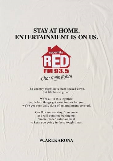 RED FM promises to supply unlimited entertainment while you stay-at-home