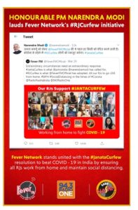 PM Narendra Modi lauds Fever FM’s #RJCurfew initiative to support ‘Janta Curfew’