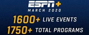 ESPN+ to Stream More than 1,750 Total Programs in March