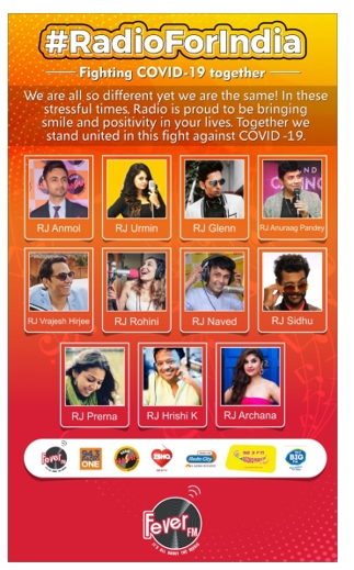 Various Radio Stations Join Forces Under #RadioForIndia Campaign To Fight COVID-19 Together