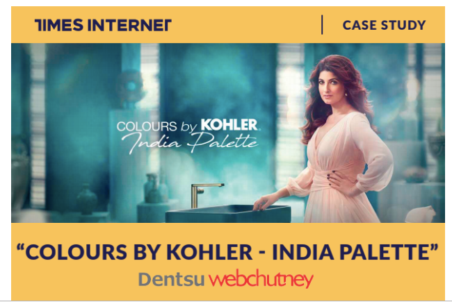 Kohler’s ‘Colours By Kohler’ Digital Campaign Featuring Twinkle Khanna Gains Traction On Times Internet