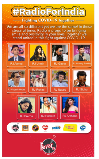 Various Radio Stations Join Forces Under #RadioForIndia Campaign To Fight COVID-19 Together