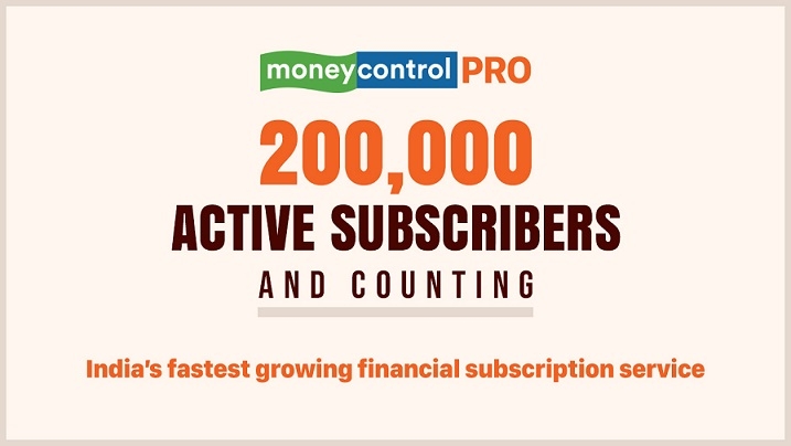Moneycontrol Pro trail blazes with 2 lakh paid subscribers