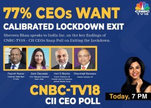 CNBC-TV18 & CII conducted the biggest ever CEO poll on exiting the lockdown