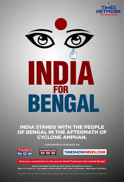 Times Network announces ‘India For Bengal’