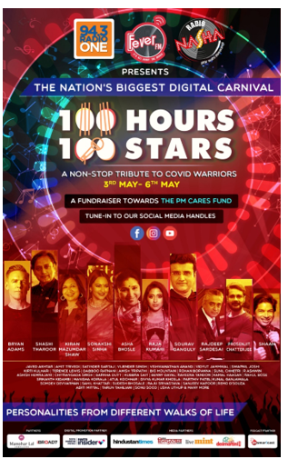 Fever Network’s ‘100 Hours 100 Stars – Wraps up with the biggest names from the Media & Entertainment industry and India Inc