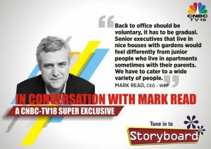 Mark Read in conversation with Shibani Gharat in the show ‘Storyboard’ on CNBC-TV18