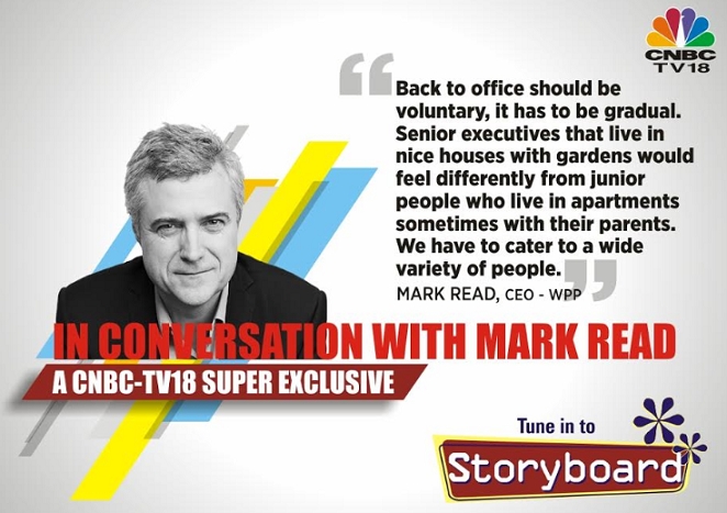 Mark Read in conversation with Shibani Gharat in the show ‘Storyboard’ on CNBC-TV18
