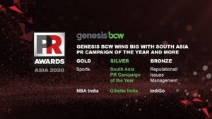 Genesis BCW wins big at PR Awards Asia 2020