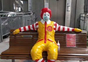 The iconic McDonald’s mascot is asking you to keep safe