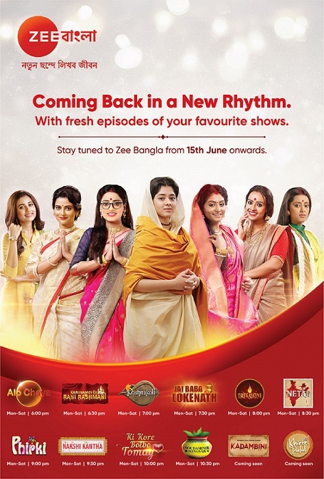 Zee Bangla to air fresh episodes of its fiction shows starting 15th June 2020
