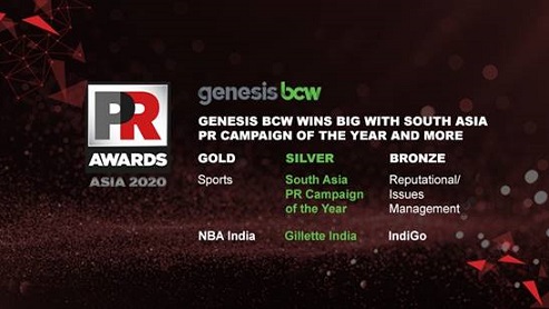 Genesis BCW wins big at PR Awards Asia 2020