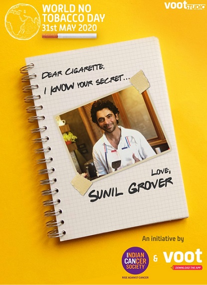 VOOT Studio collaborates with Indian Cancer Society for a behavioral change campaign on World No Tobacco Day
