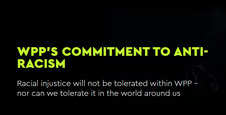 WPP commits to fight racism and invest in Black talent