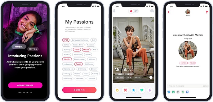 Tinder launches Passions: A new way to express yourself on Tinder